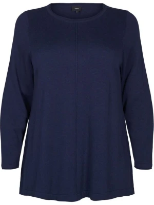 Sweter Zizzi granatowy melanż
