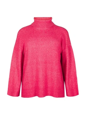 Sweter Zizzi różowy melanż