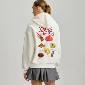 Świąteczna bluza z dużym nadrukiem na plecach House