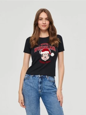 Świąteczna koszulka Mickey Mouse granatowa House