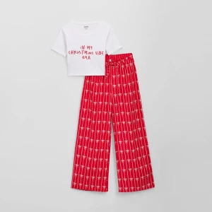 Świąteczna piżama z napisem In my Christmas Vibe Era House