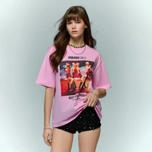 Świąteczna różwowa koszulka Mean Girls House