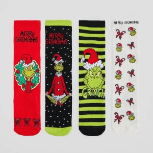 Świąteczne skarpetki z motywem Grincha 4-pak House
