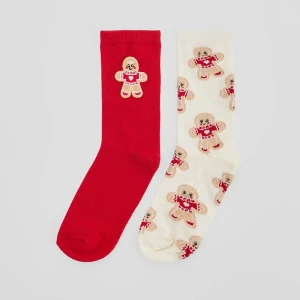 Świąteczne skarpetki z motywem pierniczków 2-pak House