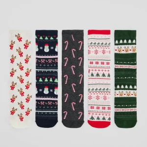 Świąteczne skarpetki z ozdobnym opakowaniu 5-pak House