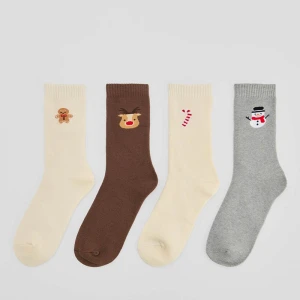 Świąteczne skarpetki z zimowymi motywami 4-pak House