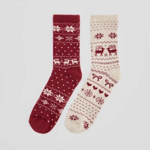 Świąteczne wzorzyste skarpetki 2-pak House