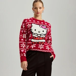 Zdjęcie produktu Świąteczny sweter Hello Kitty czerwony House