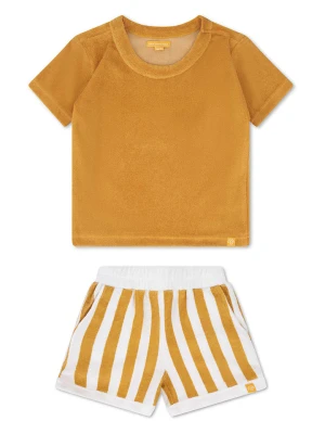 Swim Essentials 2-częściowy zestaw "Flow" w kolorze jasnobrązowo-białym rozmiar: 110/116