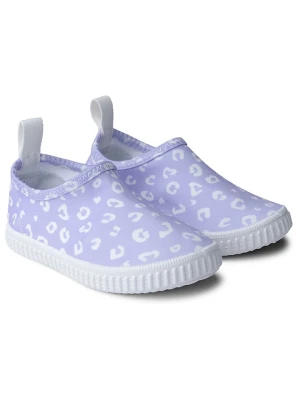 Swim Essentials Buty kąpielowe "Lila Leopard" w kolorze fioletowym rozmiar: 19
