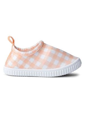 Swim Essentials Buty kąpielowe "Sunset Grid" w kolorze pomarańczowo-białym rozmiar: 27