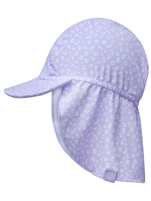 Swim Essentials Czapka "Leopard" w kolorze fioletowym z ochroną karku rozmiar: 80-92