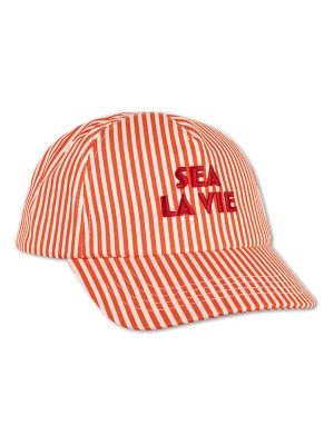 Swim Essentials Czapka "Sea La Vie" w kolorze pomarańczowo-kremowym rozmiar: 80-98