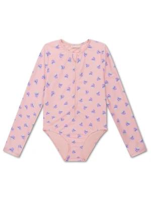 Swim Essentials Strój kąpielowy "Blackberry" w kolorze jasnoróżowo-fioletowym rozmiar: 110/116