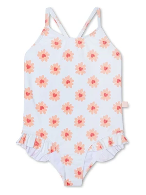 Swim Essentials Strój kąpielowy "Floral Love" w kolorze białym rozmiar: 98/104