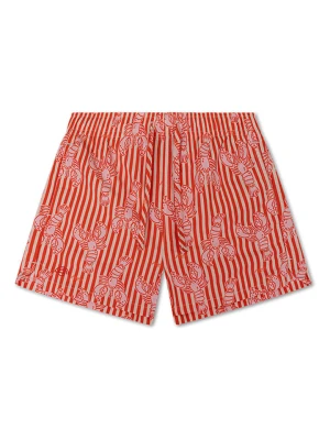 Swim Essentials Szorty kąpielowe "Pink Bay" w kolorze czerwonym rozmiar: 122/128