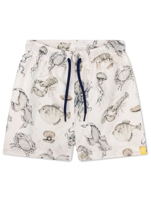 Swim Essentials Szorty kąpielowe "Sea Life" w kolorze kremowym rozmiar: 86/92