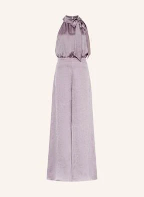Swing Kombinezon Z Satyny Z Wiązaniem lila
