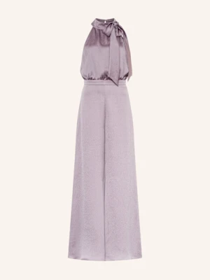 Swing Kombinezon Z Satyny Z Wiązaniem lila