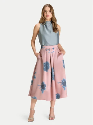 Swing Spódnica midi 2AK00300 Różowy Regular Fit