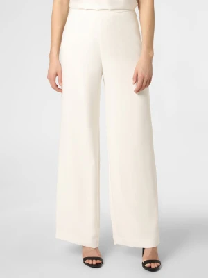 Swing Spodnie Kobiety Sztuczne włókno biały jednolity,