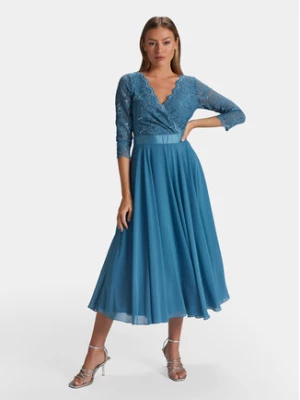Swing Sukienka koktajlowa 5AE01600 Niebieski Regular Fit