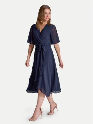 Swing Sukienka koktajlowa 5AI10200 Granatowy Regular Fit
