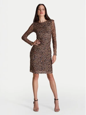 Swing Sukienka koktajlowa 5AI17600 Beżowy Slim Fit