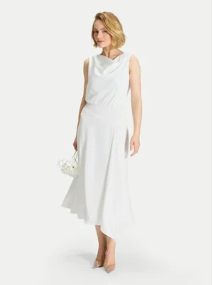 Swing Sukienka koktajlowa 5AJ16500 Biały Regular Fit