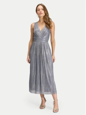 Swing Sukienka koktajlowa 5AK07900 Srebrny Regular Fit