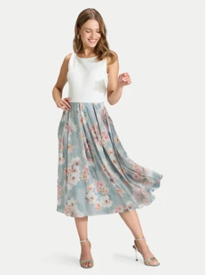 Swing Sukienka koktajlowa 5AK14200 Błękitny Regular Fit