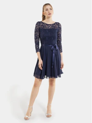 Swing Sukienka koktajlowa 77761210 Granatowy Regular Fit