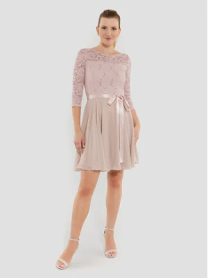 Swing Sukienka koktajlowa 77761210 Różowy Regular Fit