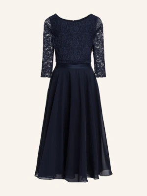 Swing Sukienka Koktajlowa Z Koronkowym Obszyciem blau