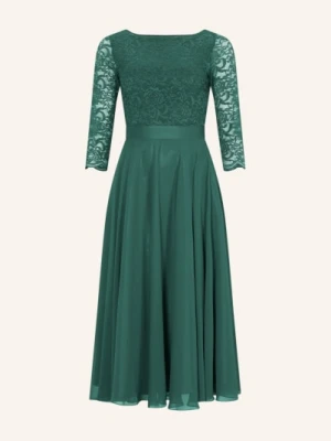 Swing Sukienka Koktajlowa Z Koronkowym Obszyciem gruen