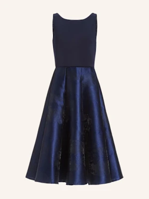 Swing Sukienka Koktajlowa Z Mieszanki Materiałów blau