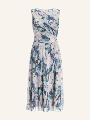 Swing Sukienka Plisowana Z Błyszczącą Przędzą rosa