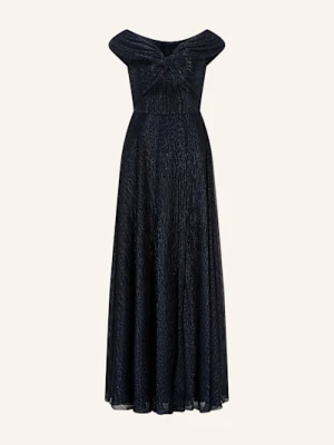 Swing Sukienka Wieczorowa Z Błyszczącą Przędzą blau