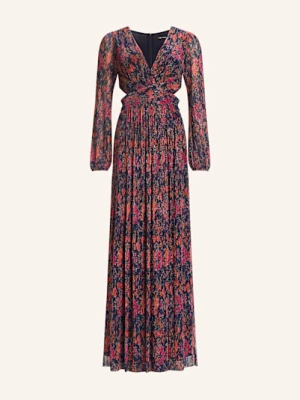 Swing Sukienka Wieczorowa Z Błyszczącą Przędzą I Wycięciami blau