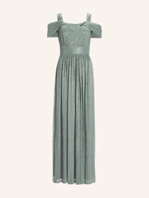 Swing Sukienka Wieczorowa Z Plisami I Błyszczącą Przędzą gruen