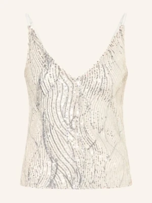 Swing Top Z Cekinami weiss