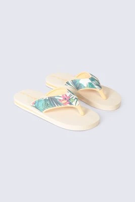 Swish damskie japonki z nadrukiem - Beige Animal