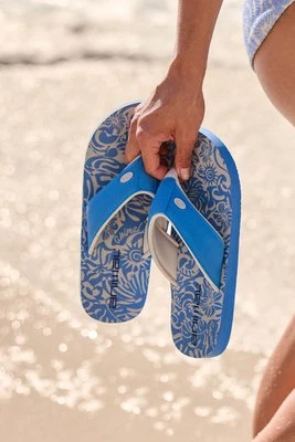 Swish damskie japonki z nadrukiem - Blue Animal