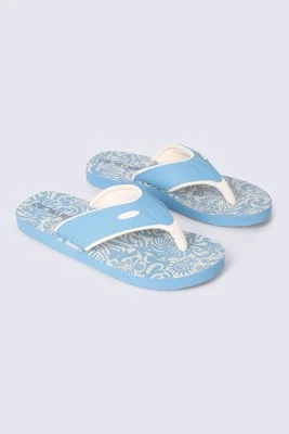 Swish damskie japonki z nadrukiem - Blue Animal