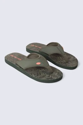 Swish damskie japonki z nadrukiem - Dark Green Animal