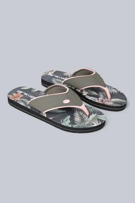 Swish damskie japonki z nadrukiem - Green Animal