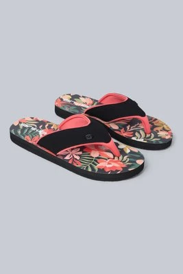 Swish damskie japonki z nadrukiem - Orange Animal