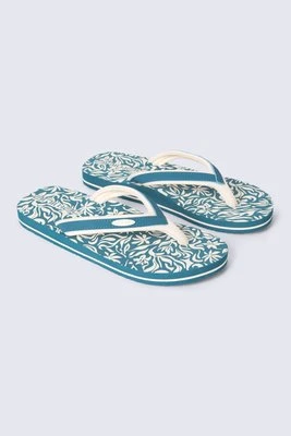 Swish damskie japonki z nadrukiem - Turquoise Animal