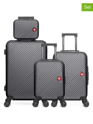 SWISS KOPPER 4-częściowy zestaw "Spiez" w kolorze antracytowym rozmiar: onesize