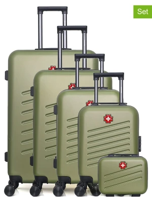 SWISS KOPPER 5-częściowy zestaw "Zurich" w kolorze oliwkowym rozmiar: onesize